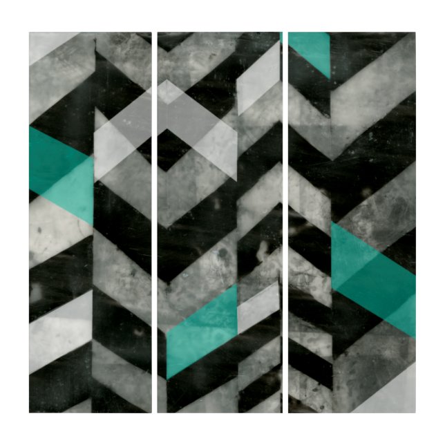 Chevron Exclusion II Triptych (Front)