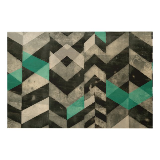 Chevron Exclusion II Wood Wall Decor (Front)