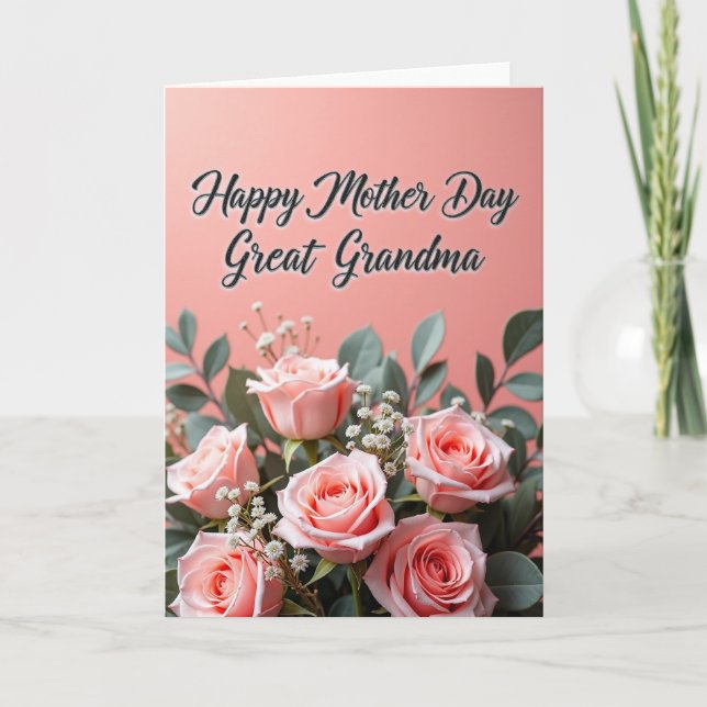 Chevron Family Greetings Card (Front)