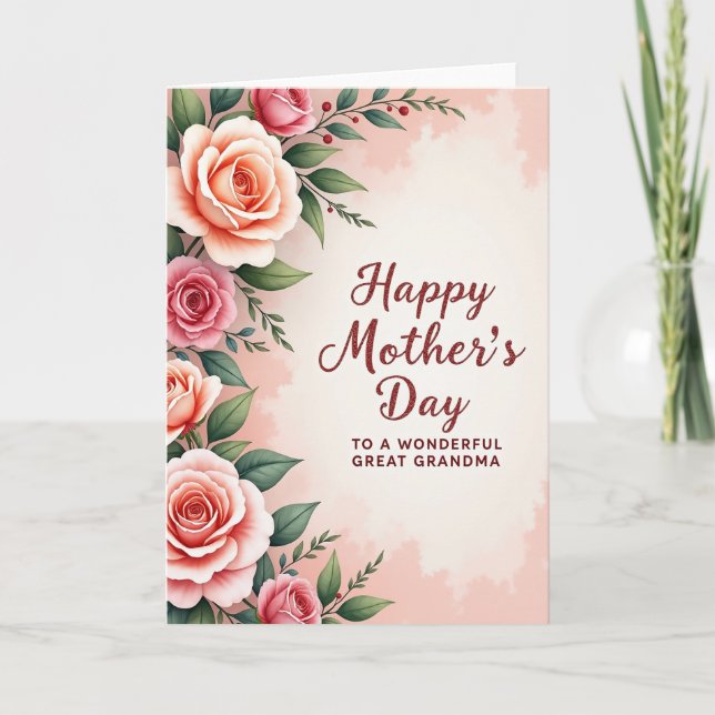 Chevron Family Message Card (Front)