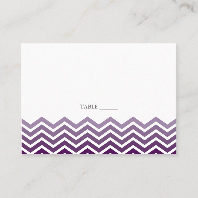 Chevron FLAT Placecards (Front)
