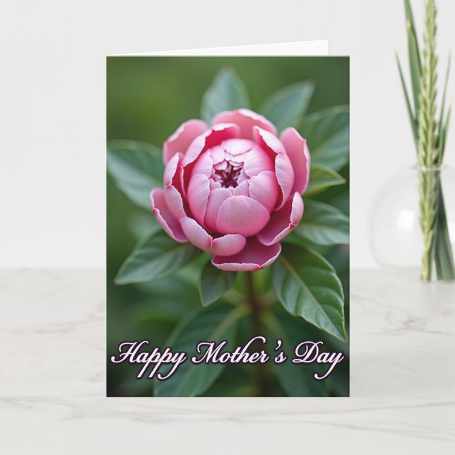 Chevron Floral Happy Day Card (Front)