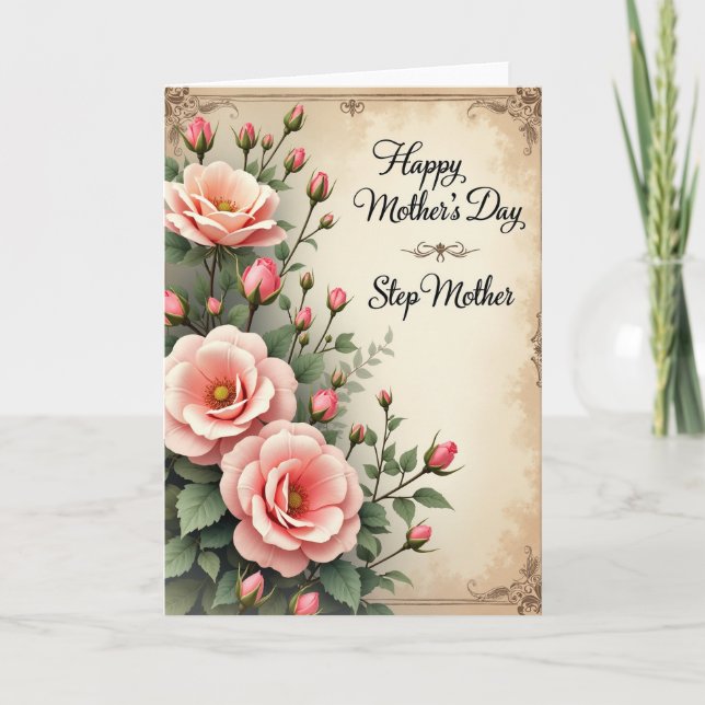 Chevron Flower Celebration Card (Front)