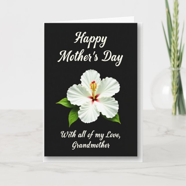 Chevron Flower Family Love Card (Front)