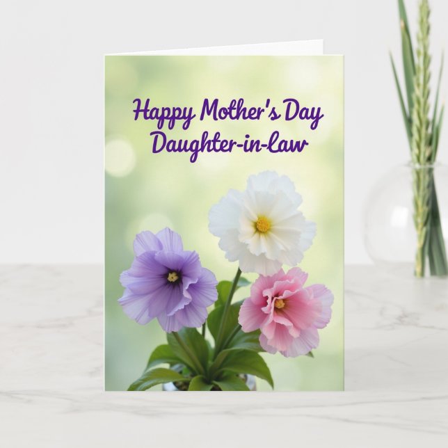 Chevron Flower Garden Card (Front)