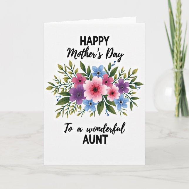 Chevron Flower Tribute Card (Front)