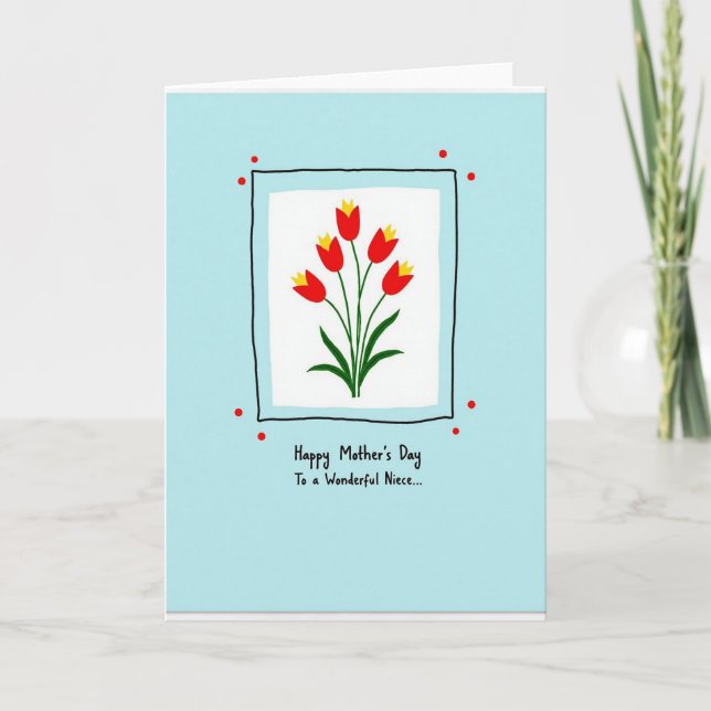Chevron Flowers Loving Card (Front)