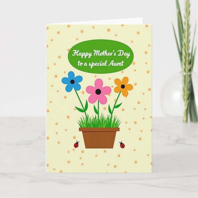 Chevron Garden Greeting Card (Front)