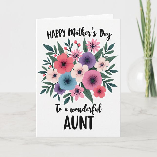 Chevron Gentle Affection Bloom Card (Front)