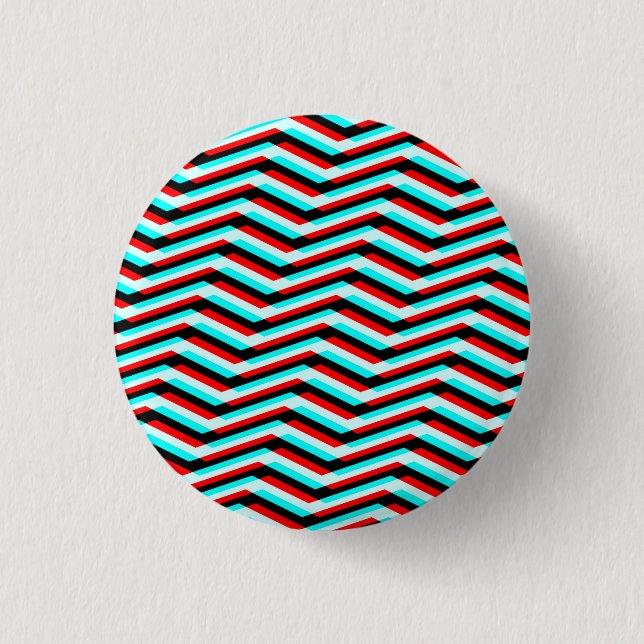 Chevron Glitch Button (Front)
