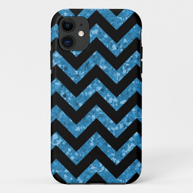 Chevron Glitter Look iPhone 5 BT Case (Back)