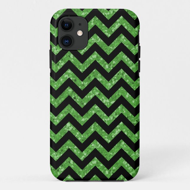 Chevron Glitter Look iPhone 5 Tough Xtreme Case (Back)