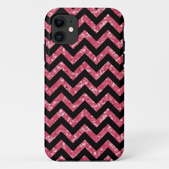 Chevron Glitter Look iPhone 5 Tough Xtreme Case (Back)