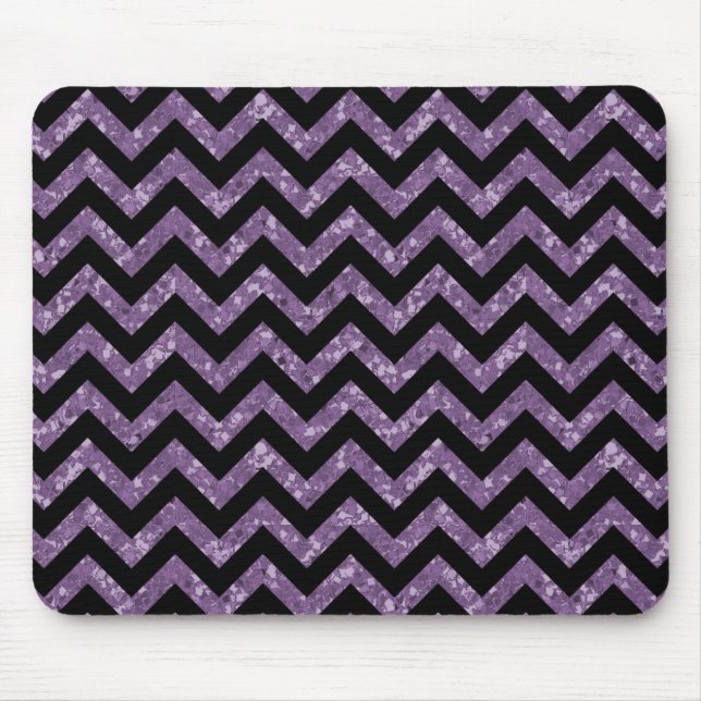 Chevron Glitter Look Mousepad (Front)