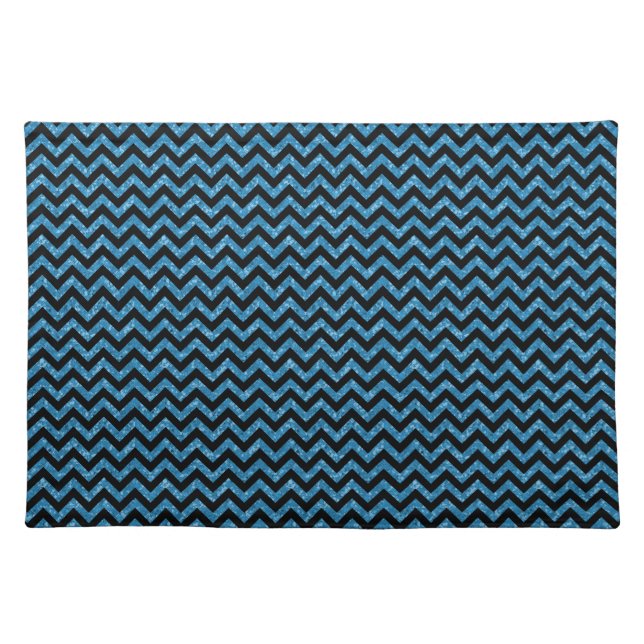 Chevron Glitter Look Placemat (Front)
