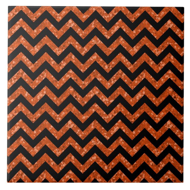 Chevron Glitter Look Tile (Front)