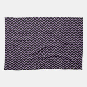 Chevron Glitter Look Towel