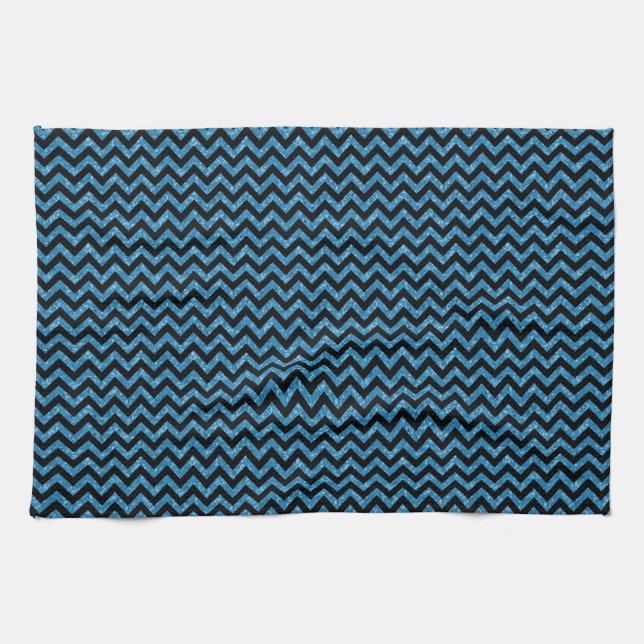 Chevron Glitter Look Towel (Horizontal)