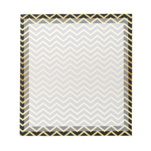 Chevron Gold Boarder Photo frame Notepad