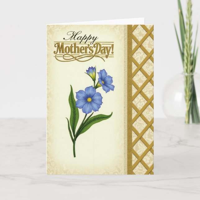 Chevron Gold Happy Day Card (Front)