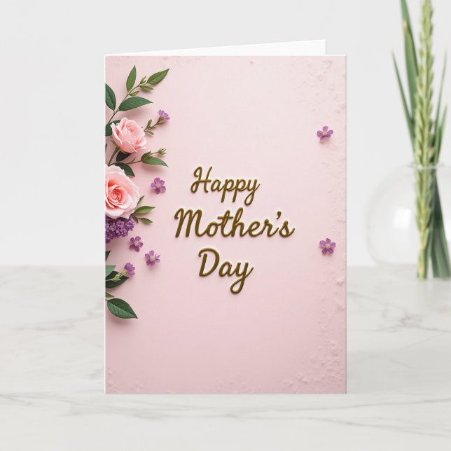 Chevron Golden Script Day Card (Front)