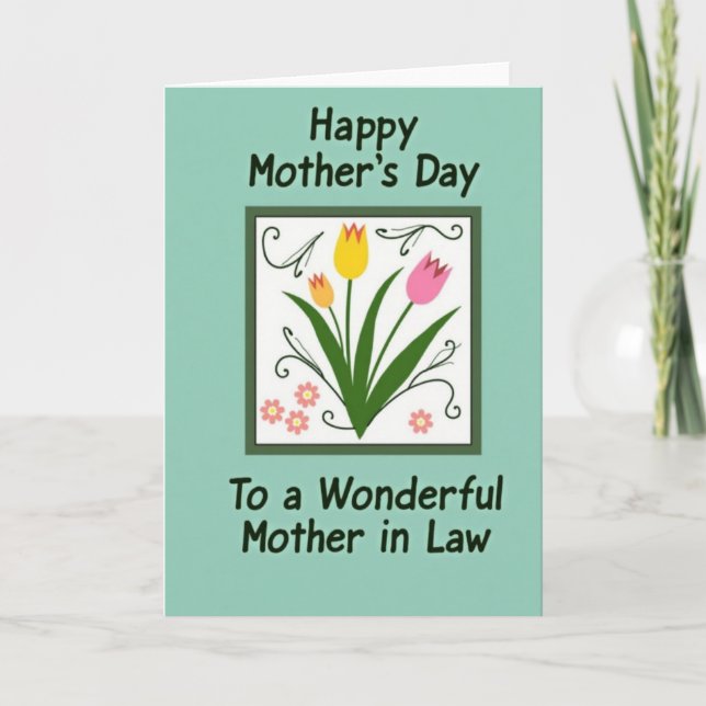 Chevron Graphic Wishes Card (Front)