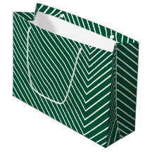 Chevron green and white