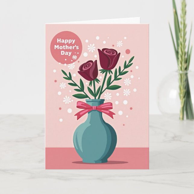 Chevron Happy Mothers Card (Front)