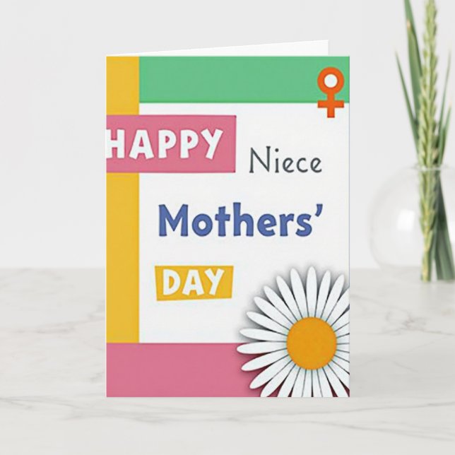 Chevron Happy Young Relative Card (Front)