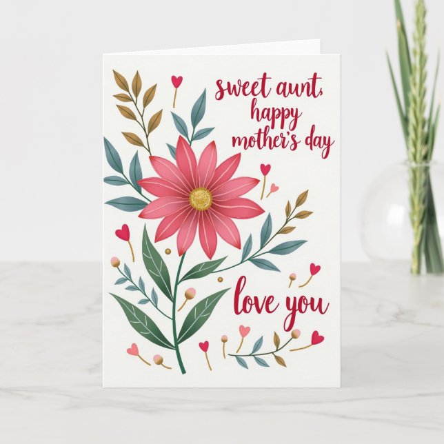 Chevron Heartfelt Bloom Card (Front)