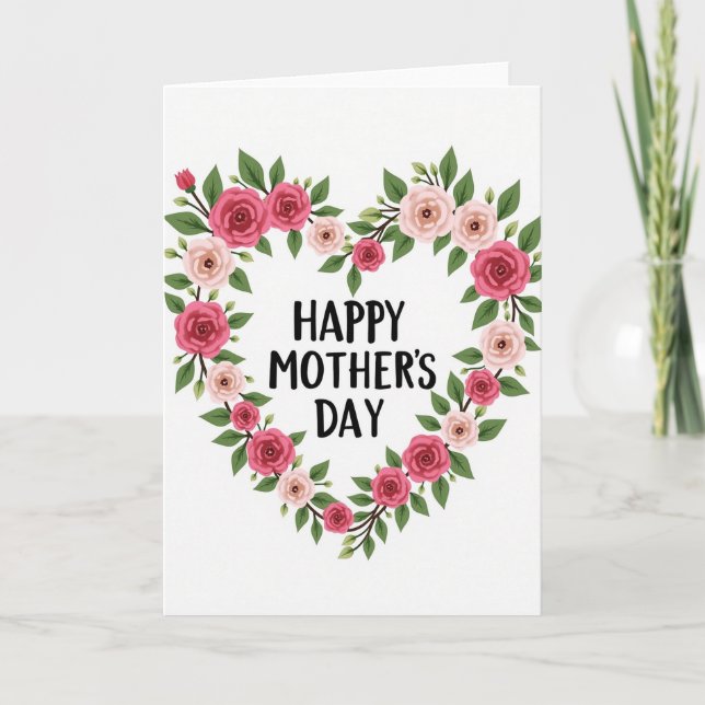 Chevron Heartfelt Mums Card (Front)