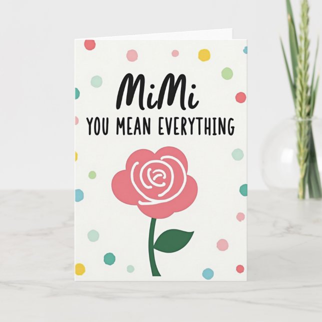 Chevron Heartfelt Note Card (Front)