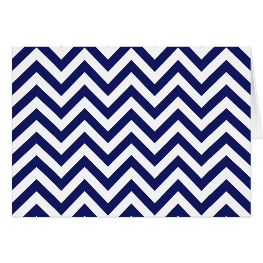Chevron in Blue and White Cards (Front Horizontal)