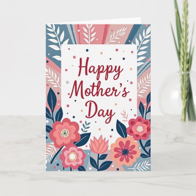 Chevron Joyful Greeting Card (Front)