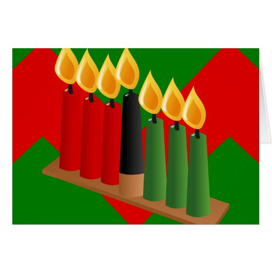 chevron kwanzaa cards (Front Horizontal)