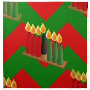 chevron kwanzaa cloth napkin