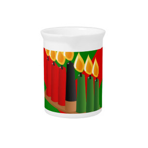 chevron kwanzaa drink pitcher