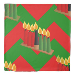 chevron kwanzaa duvet cover