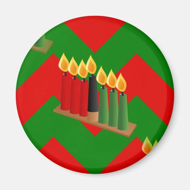 chevron kwanzaa magnet (Front)