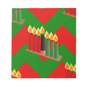 chevron kwanzaa notepad