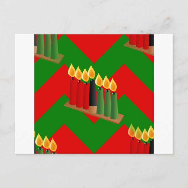 chevron kwanzaa postcard (Front)