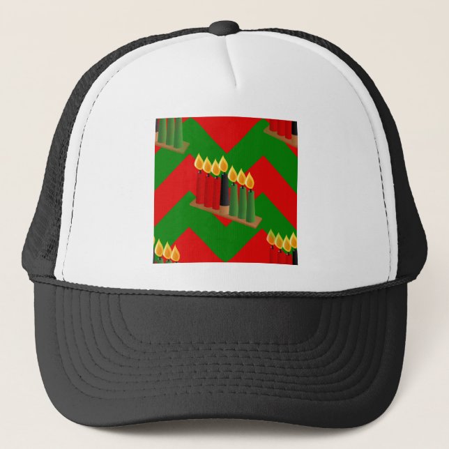 Chevron kwanzaa trucker hat (Front)