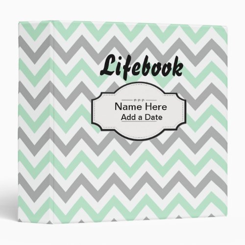 Chevron Lifebook Foster Care Adoption 3 Ring Binder