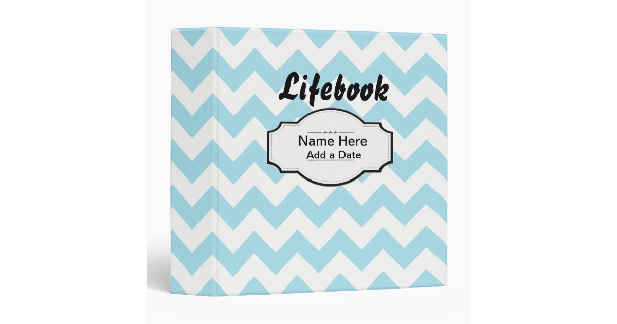 Chevron Lifebook Foster Care Adoption Binder Zazzle