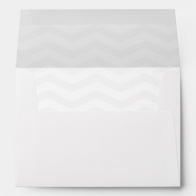 Chevron lined Envelope, for 5 x 7 card Envelope (Back (Bottom))