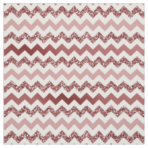 Chevron Marsala Red Gradient Fabric