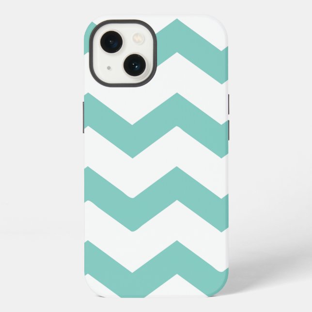 Chevron mint iphone case (Back)
