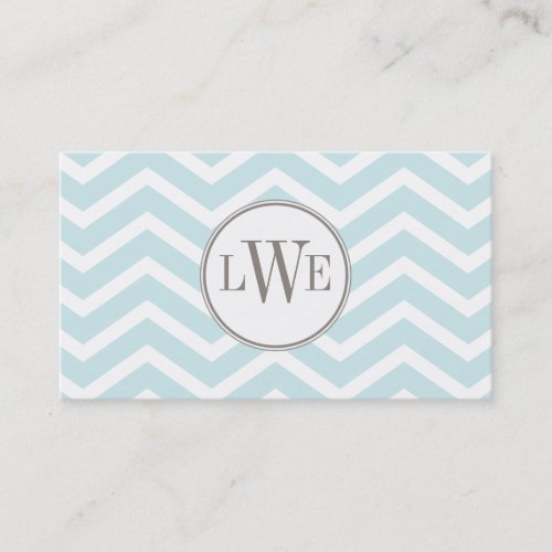 Chevron Monogram Calling Card Business Card Templates