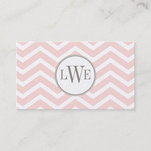 Chevron Monogram Calling Card Business Card Templates