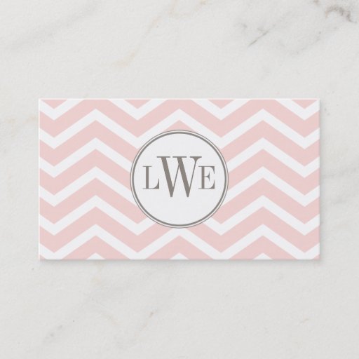 Customizable Chevron Monogram Calling Card Business Card Templates